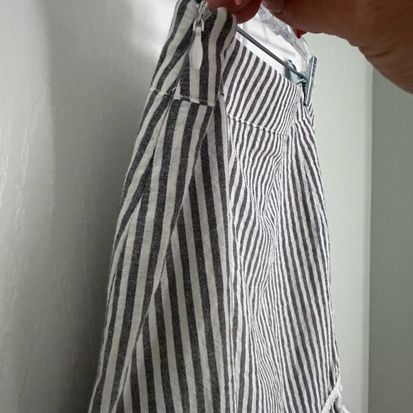 Pink Lily blue + white striped skirt with tassels. Size MED - Picture 3 of 5